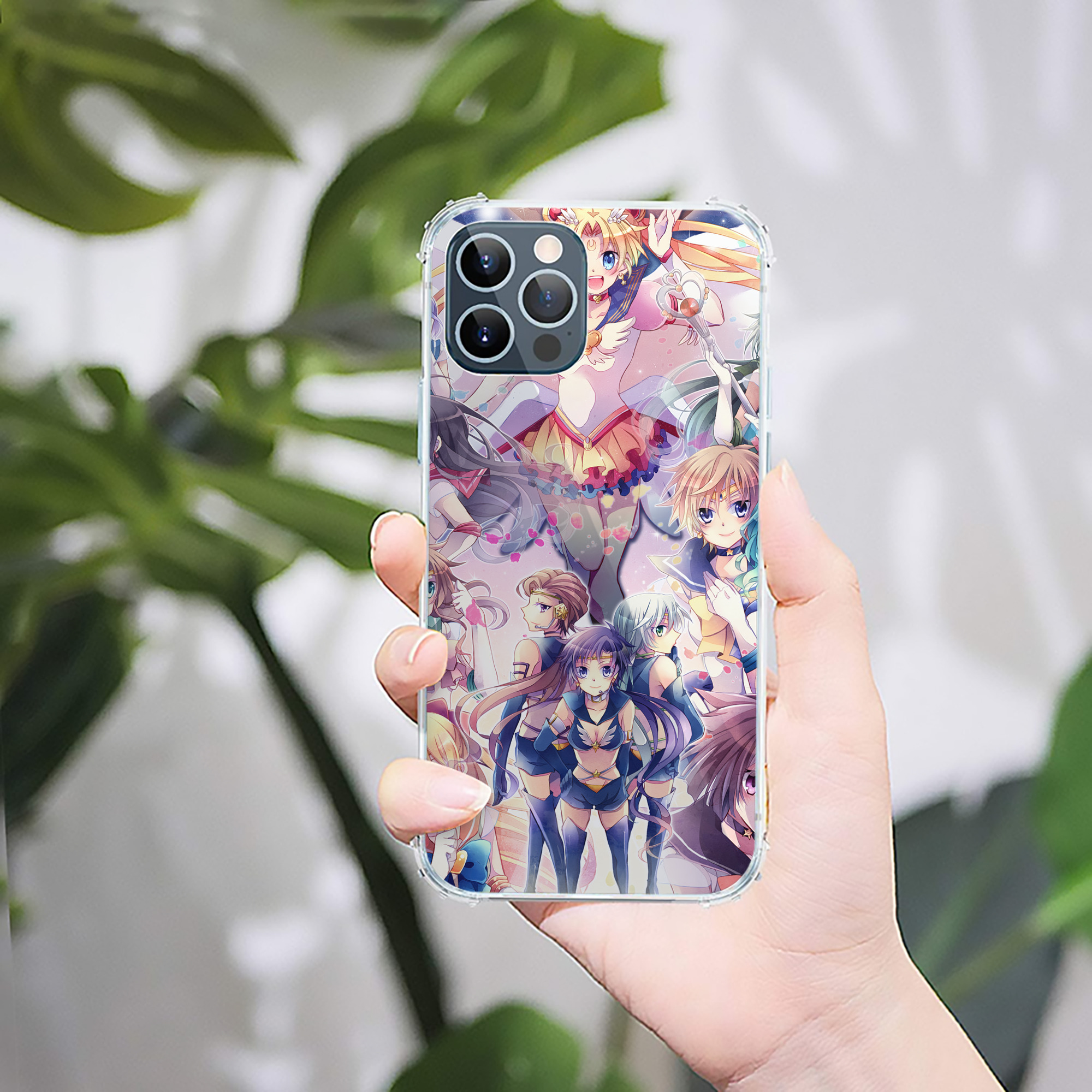 （画像用） 美少女戦士セーラームーン Sailor Moon 【iPhone 12シリーズ対応】透明スマホケース（クリアソフトケース）